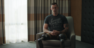 Episode One, God in the Machine, explores the world of NASCAR, following an injured Marine-turned-driver who has a unique perspective on the concept of melding man and machine.